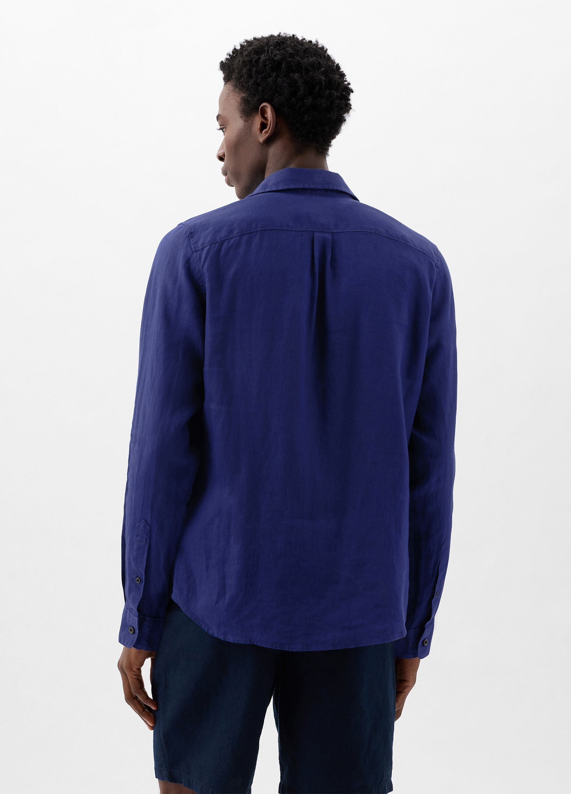 Regular-fit shirt in linen