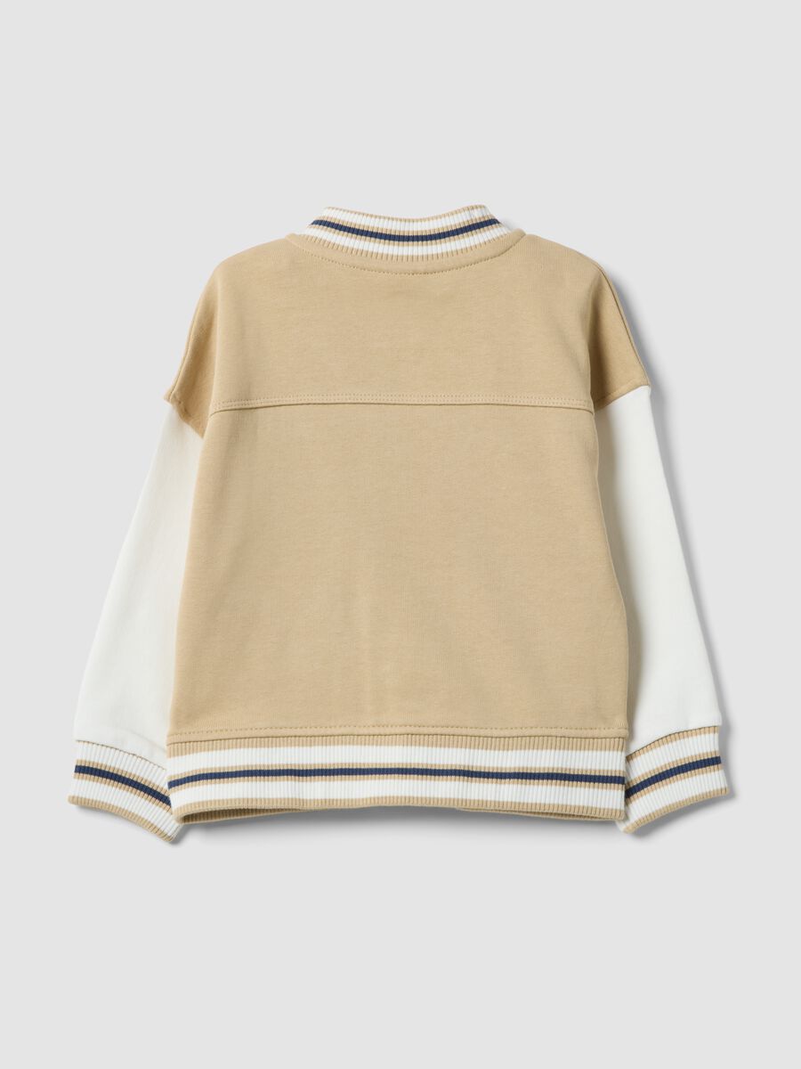 Felpa in puro cotone multicolor da bimbo oversize fit_1