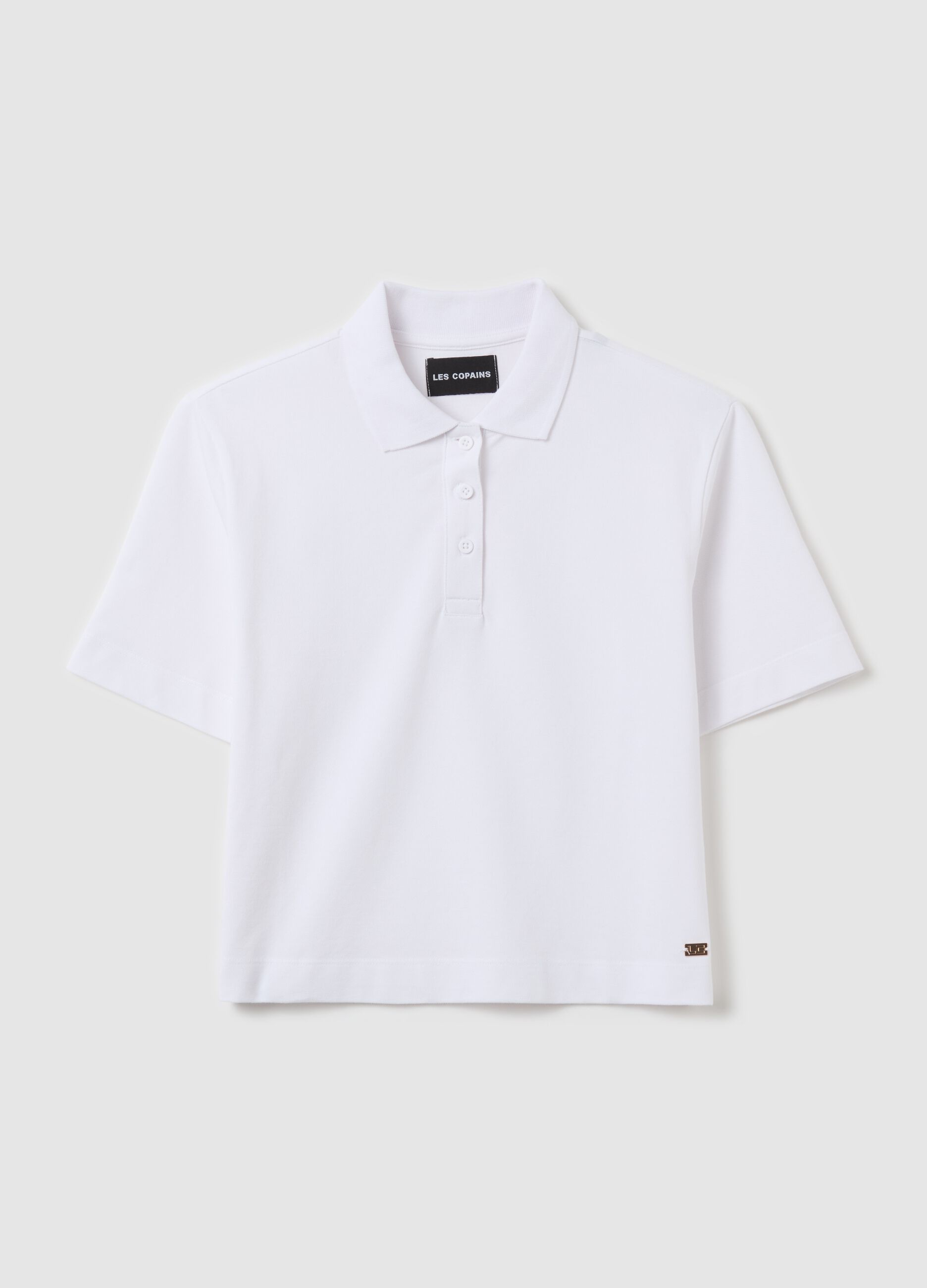 Polo shirt in solid colour piquet