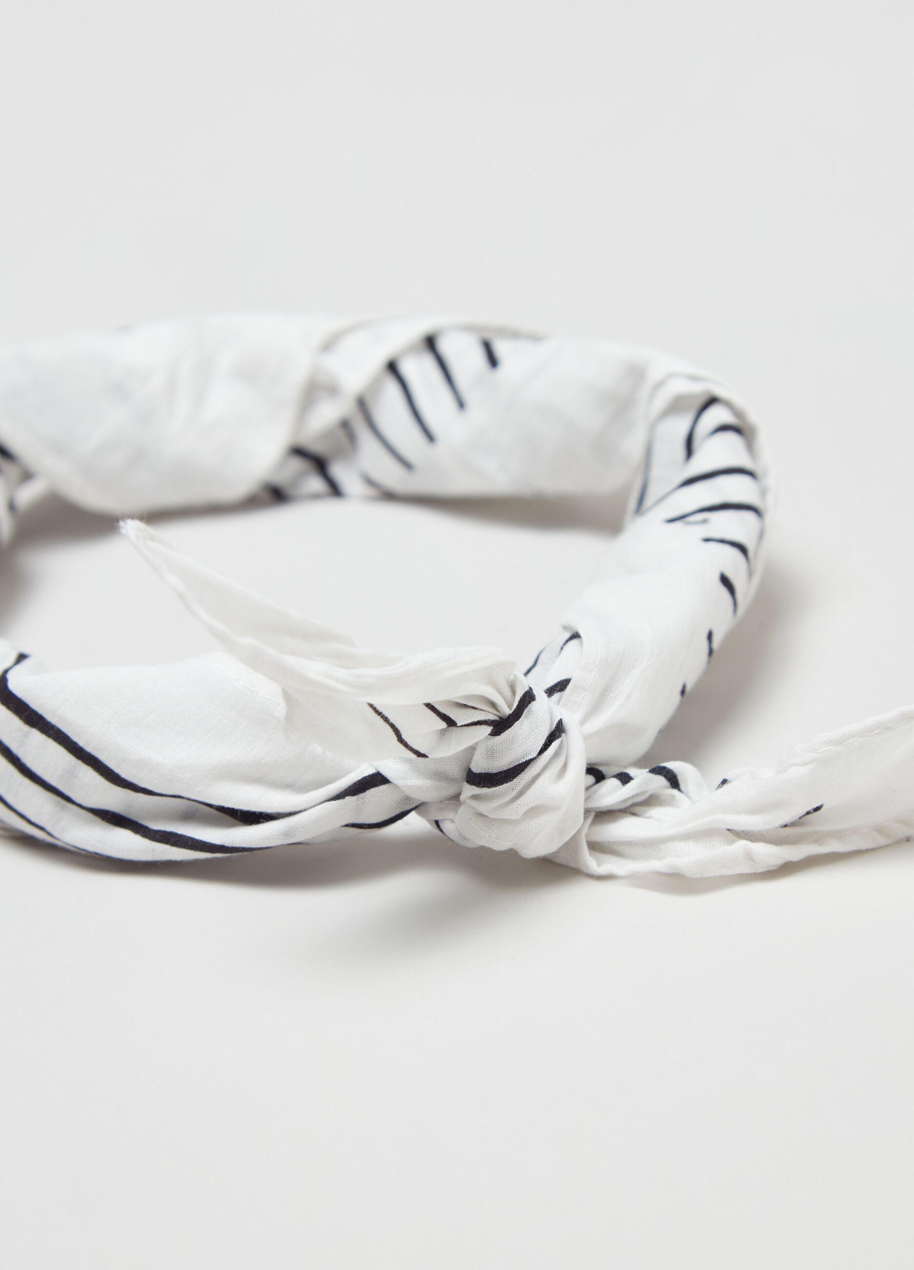 Cotton bandana with print