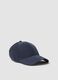 Blue cap with curved peak_0