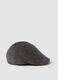Pure grey cotton corduroy hat_0