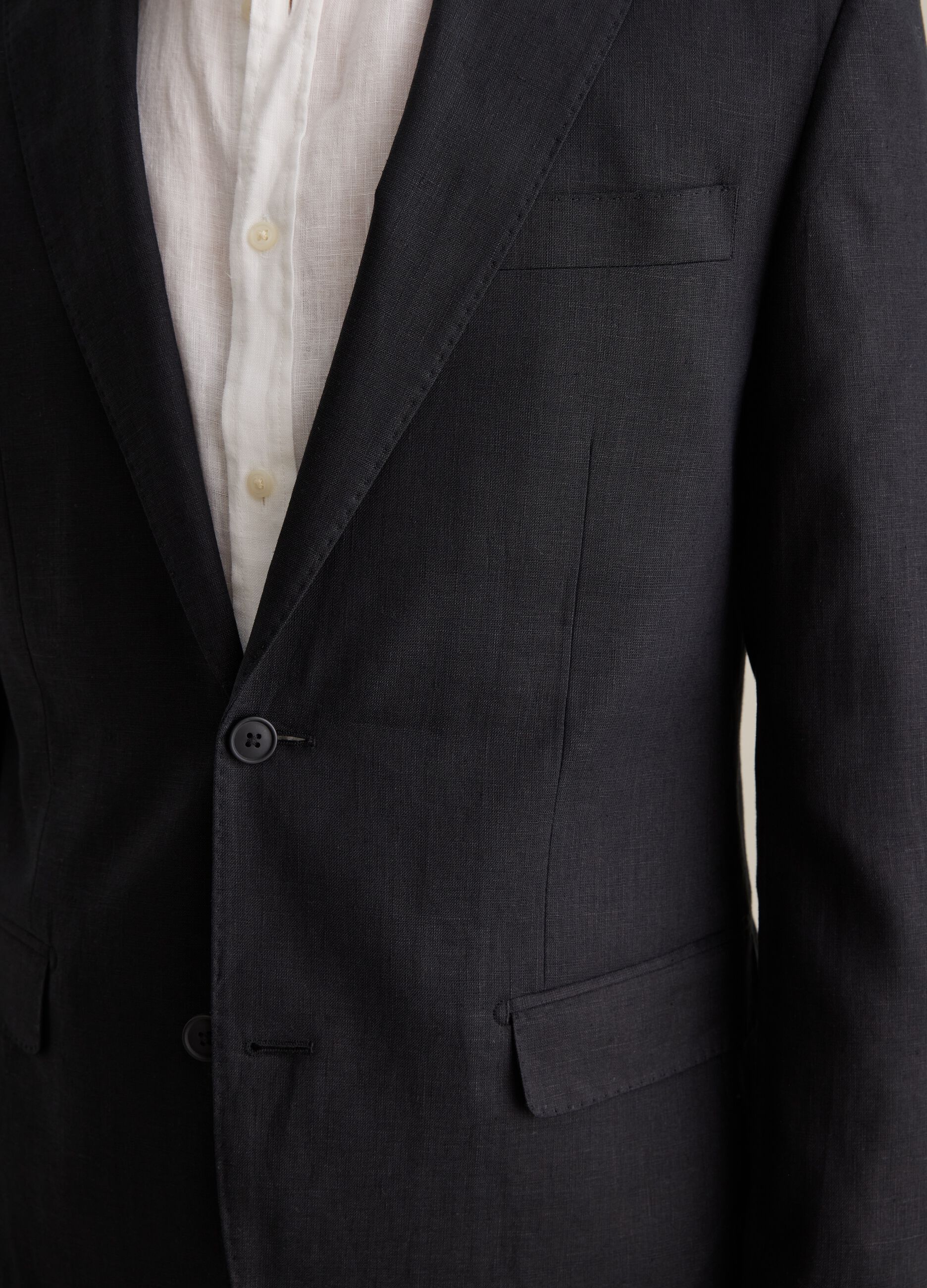 Blazer monopetto regular fit in lino Contemporary
