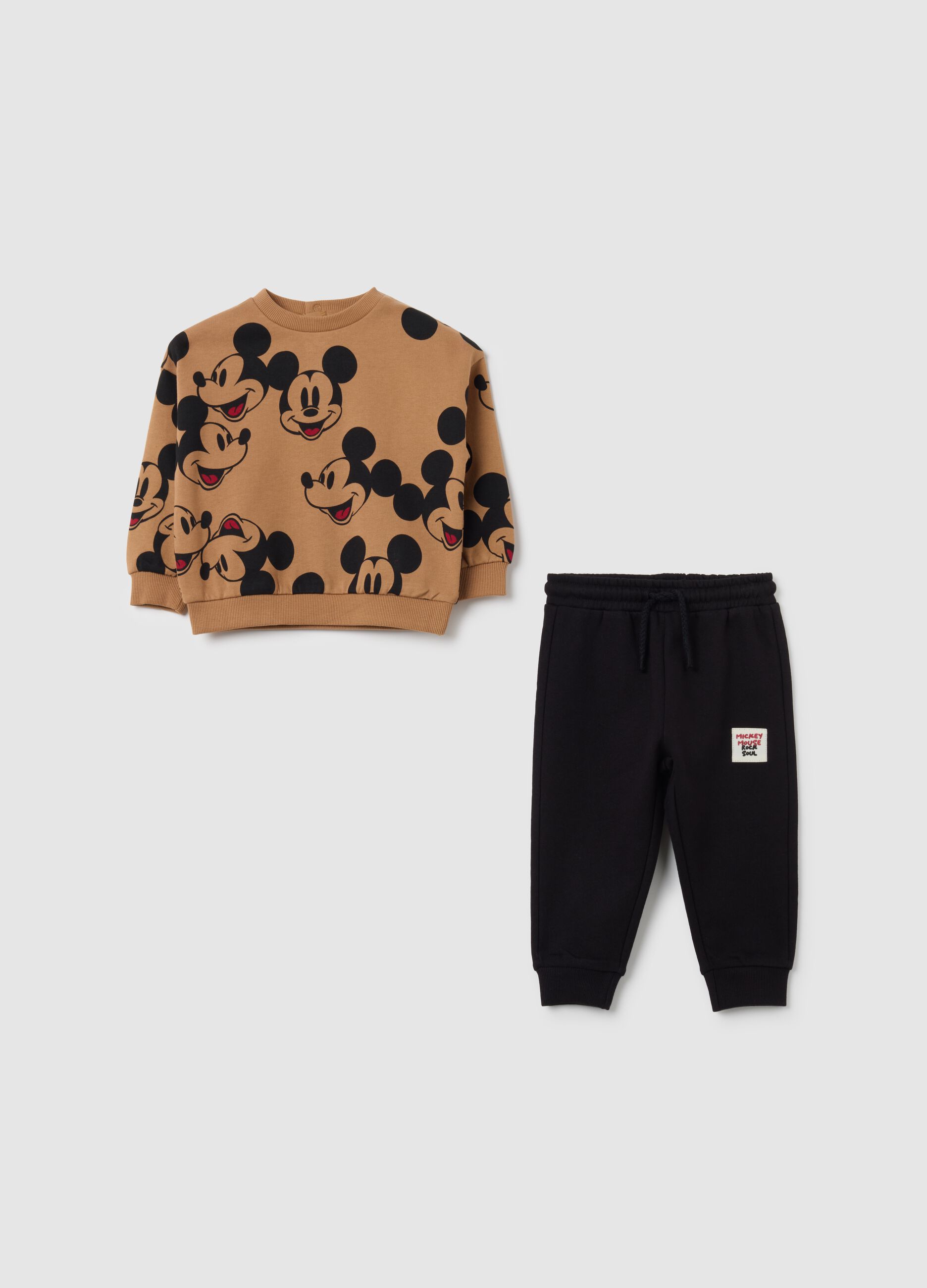 Completo da bambino in puro cotone multicolor regular fit