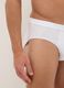 Regular fit white briefs twin pack in stretch cotton_3
