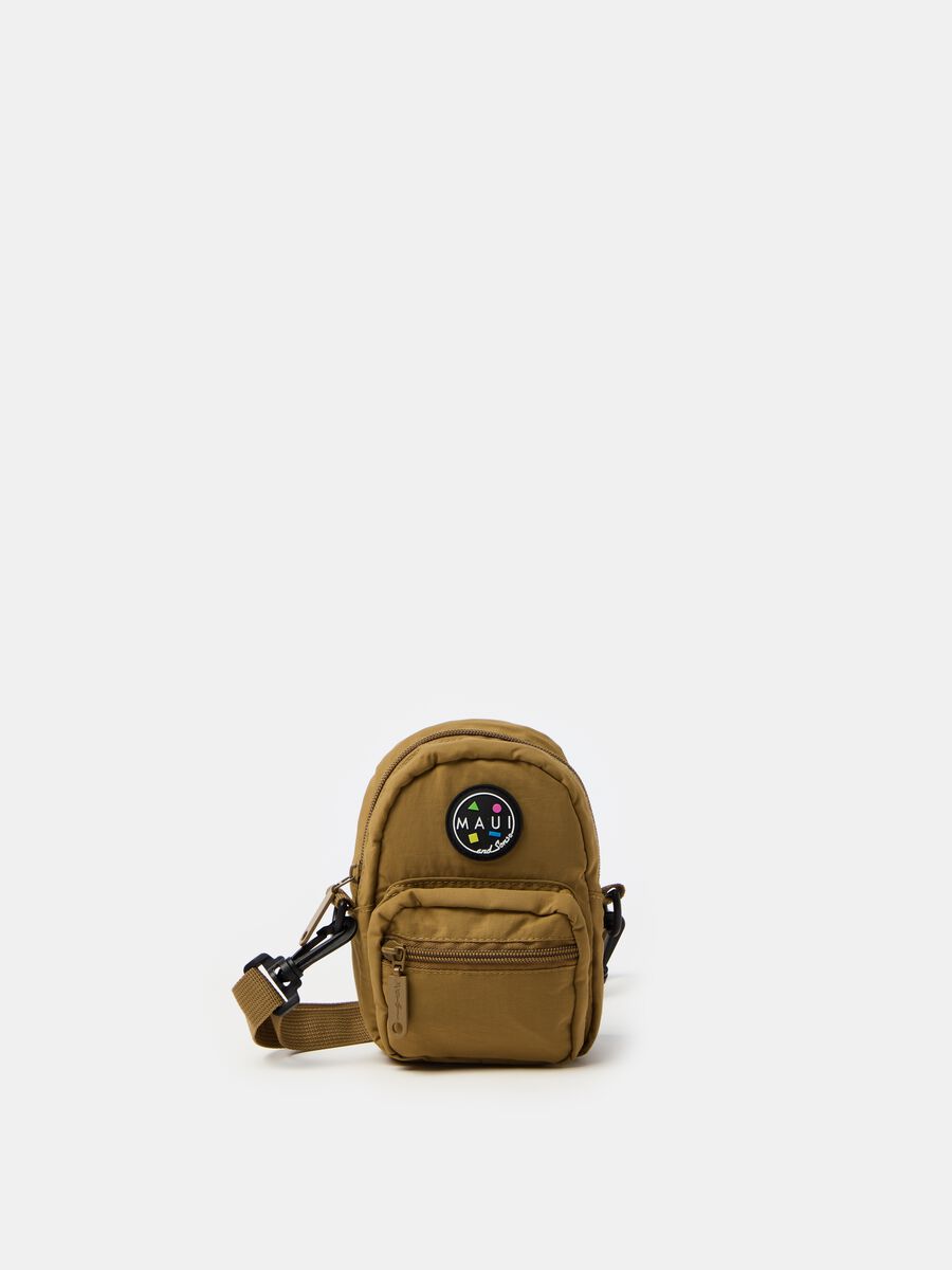 Shoulder bag with logo patch_0