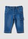 Baby Boys&rsquo; Blue Stretch Cotton Cargo Pocket Trousers_0