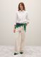 White wool straight-leg trousers_0