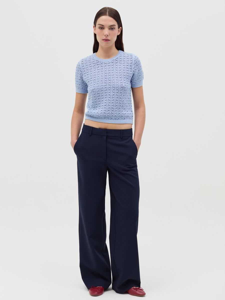 Crochet top with short sleeves_1