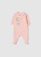 Baby girl's pink cotton blend onesie with Minnie print_0