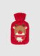 Red Christmas Hot Water Bottle with Cover_0