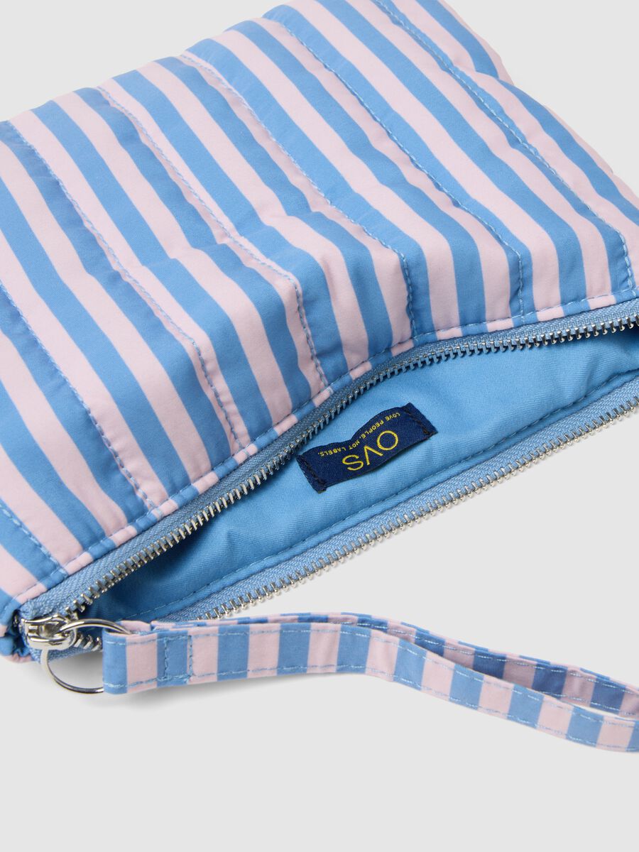 Pochette a righe multicolor con cerniera_2