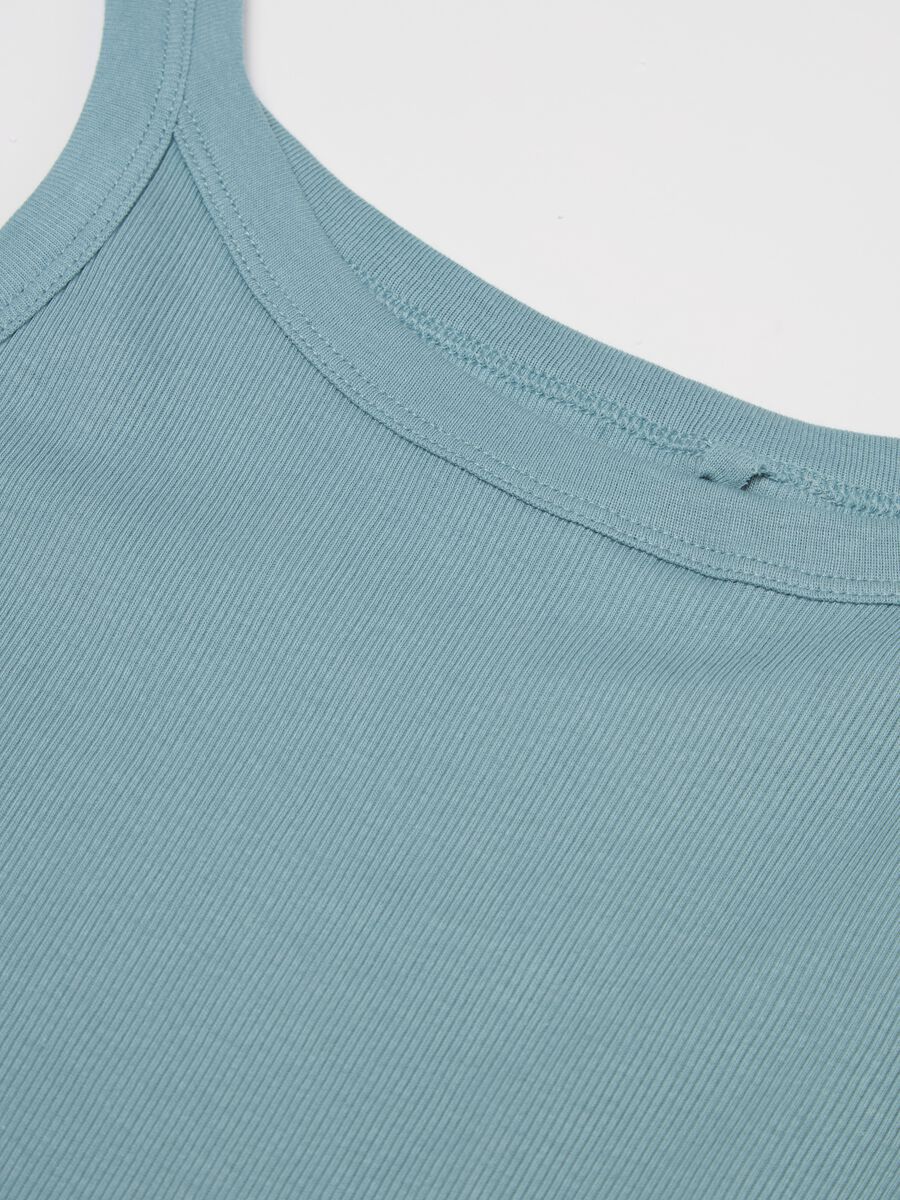 Ribbed vest with round neck_5