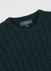 Green Crew Neck Wool Blend Jumper_5