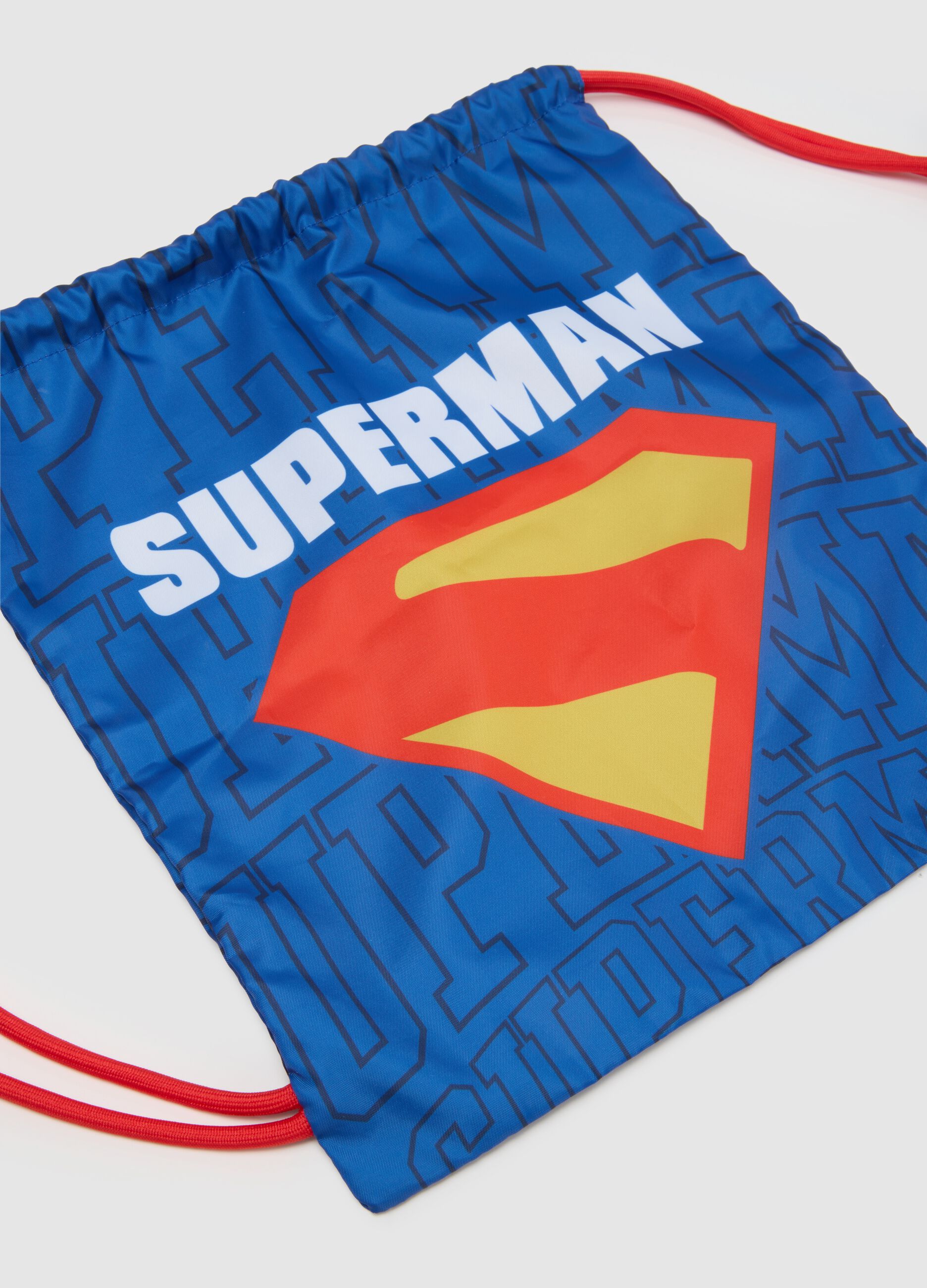 Multicolour children's drawstring bag with Superman logo