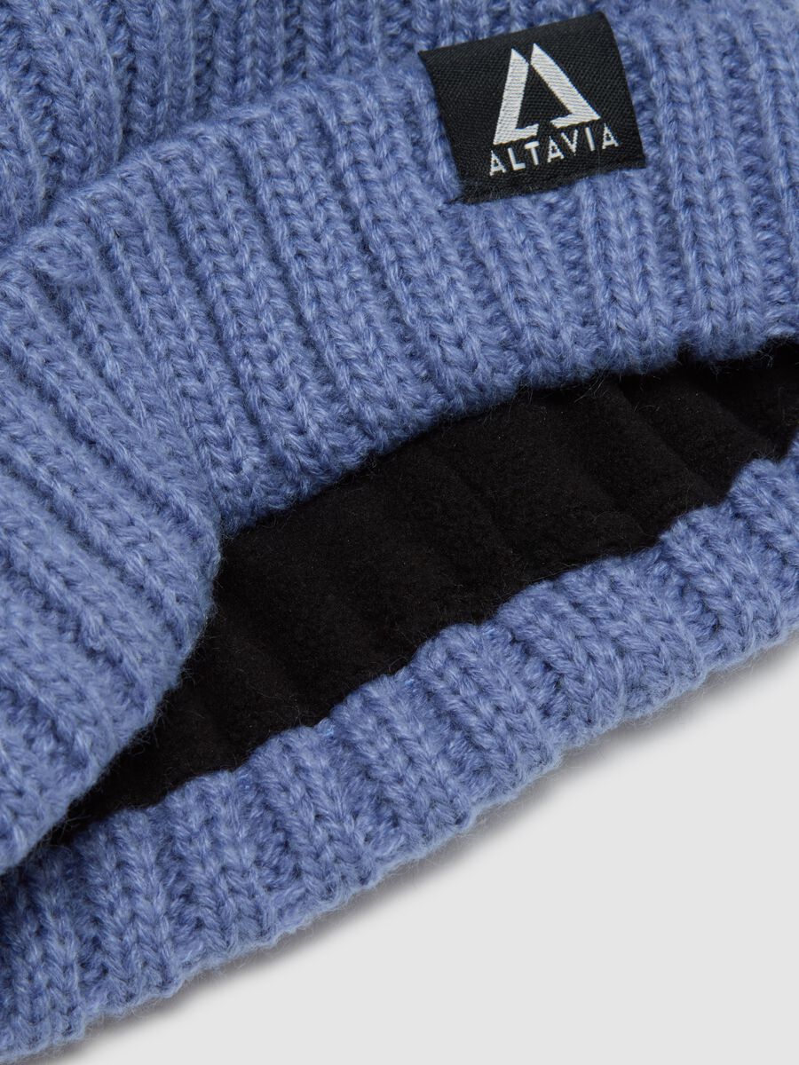 Ribbed Knit Hat with Pompon ALTAVIA WITH DEBORAH COMPAGNONI_1