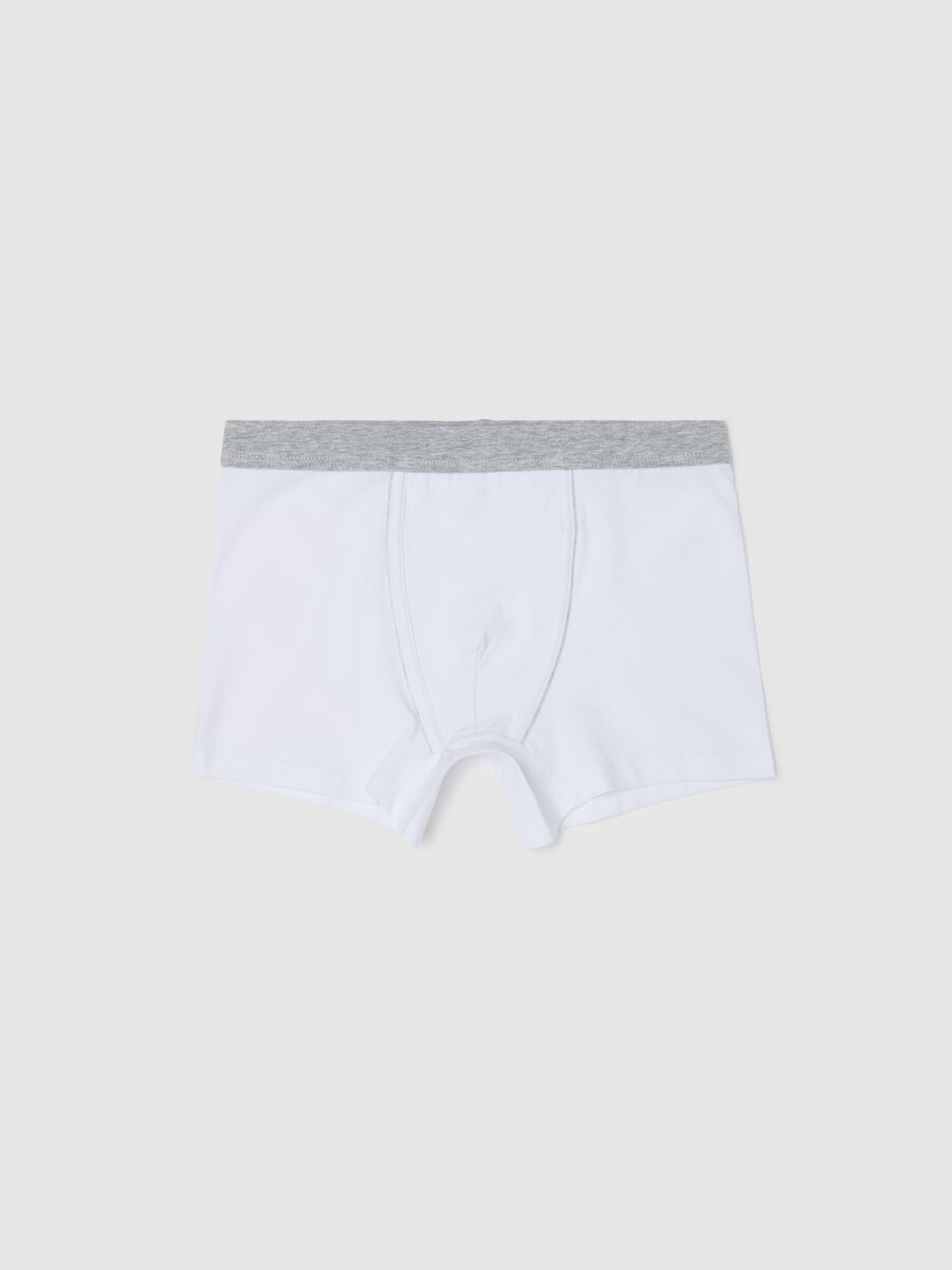 Boxer midi in cotone stretch _0
