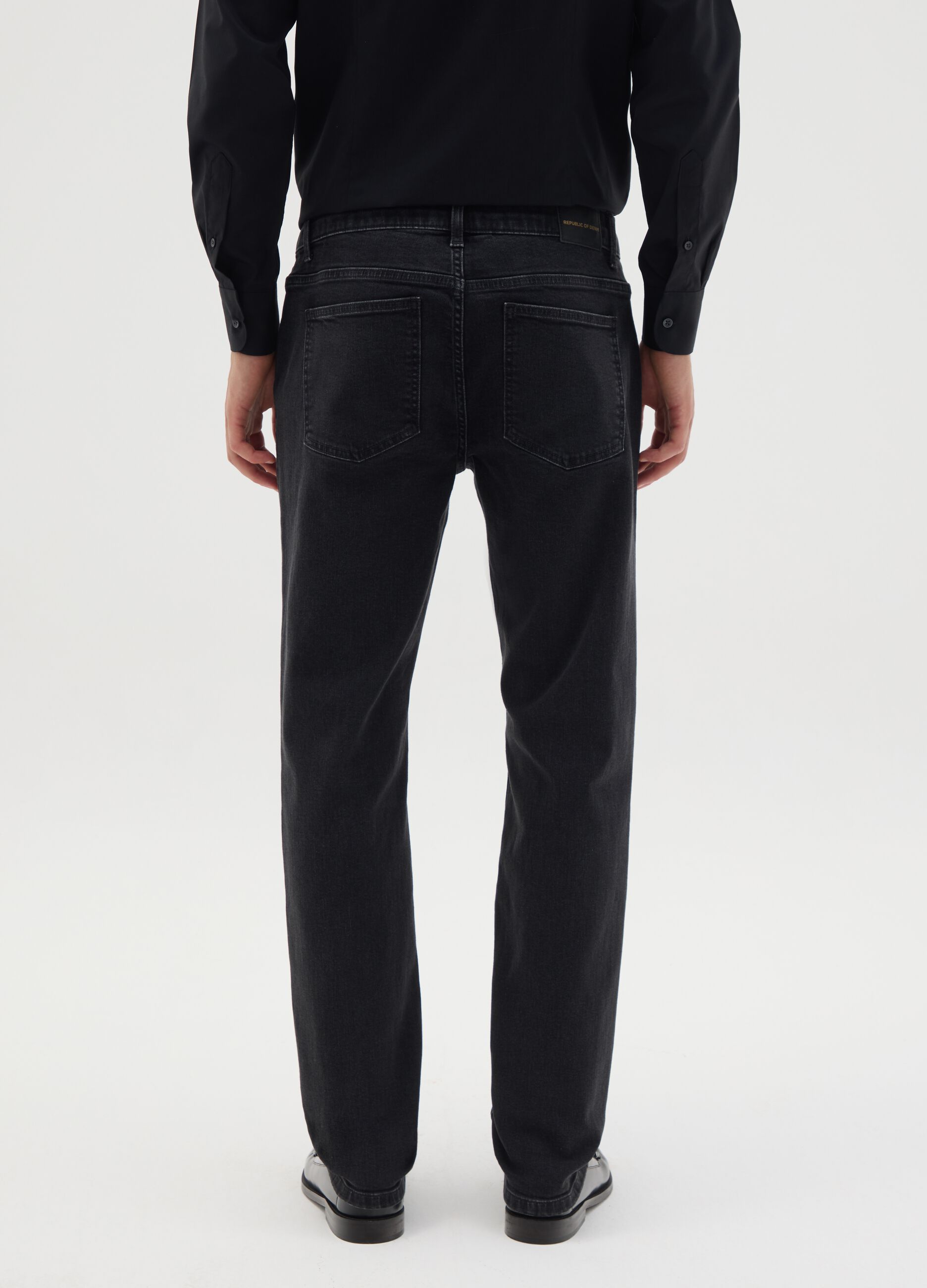 Men's Slim Fit Black Denim Jeans