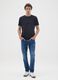 Jeans in cotone elasticizzato blu skinny fit_0
