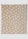 Copertina beige con stampa zampette per neonati_1