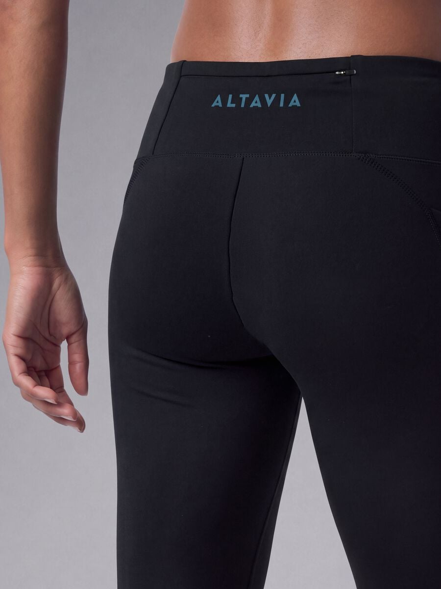 Leggings neri in tessuto elasticizzato ALTAVIA RUNNING_2