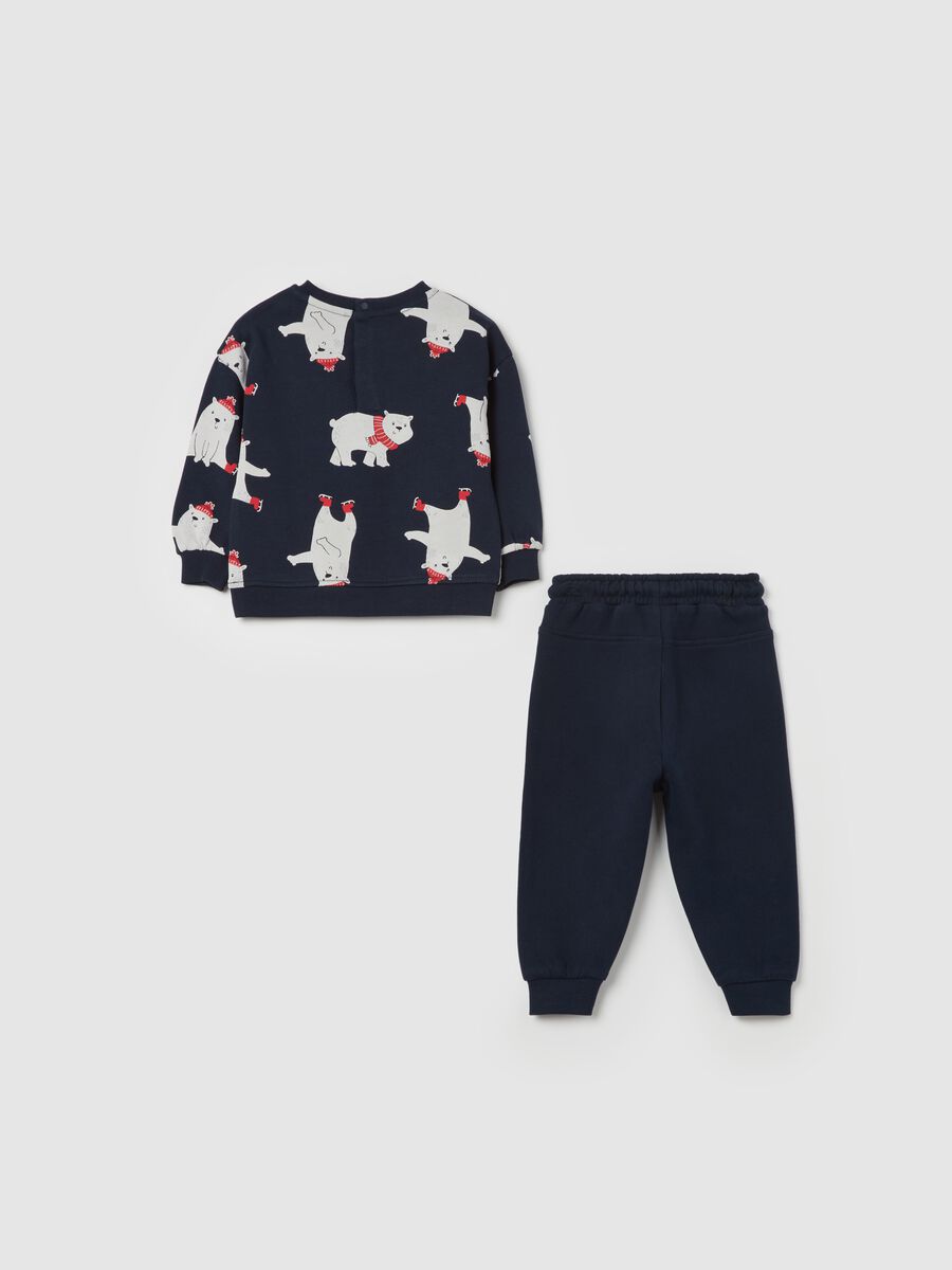 Cotton jogging set with print_1