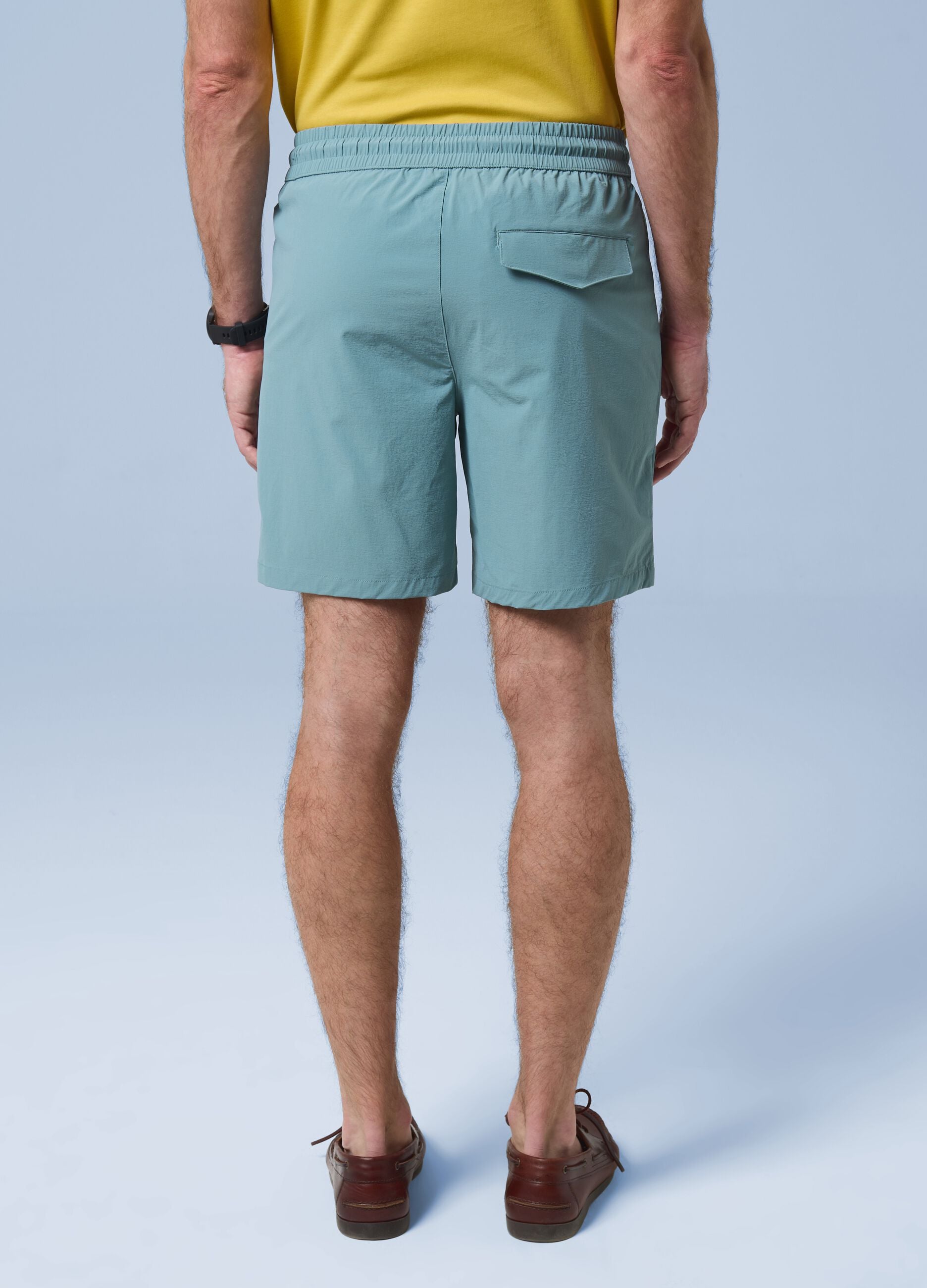Green ALTAVIA SAILING shorts in stretch fabric