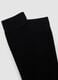 3-pack of black mid-calf socks in stretch organic cotton_2