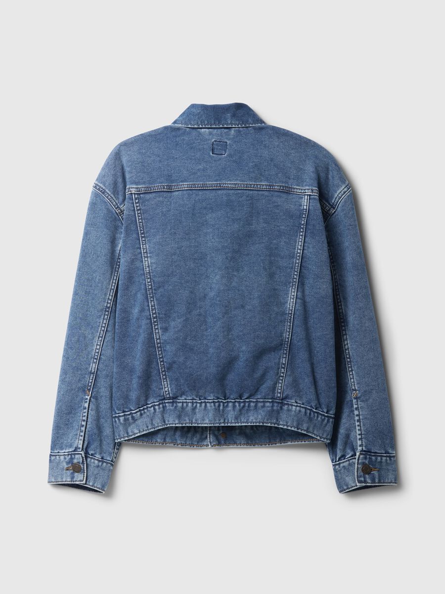 Stretch Cotton Denim Jacket for Kids - GAP Kids_1
