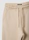 Children's beige regular fit cotton trousers_2