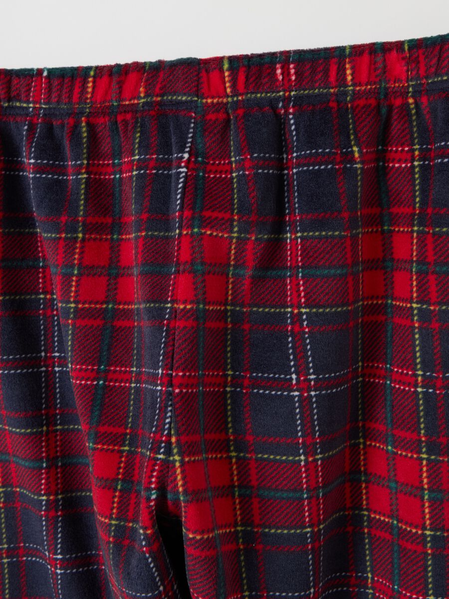 Velour pyjamas with penguin embroidery_3