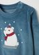 Velour pyjamas with polar bear embroidery_2