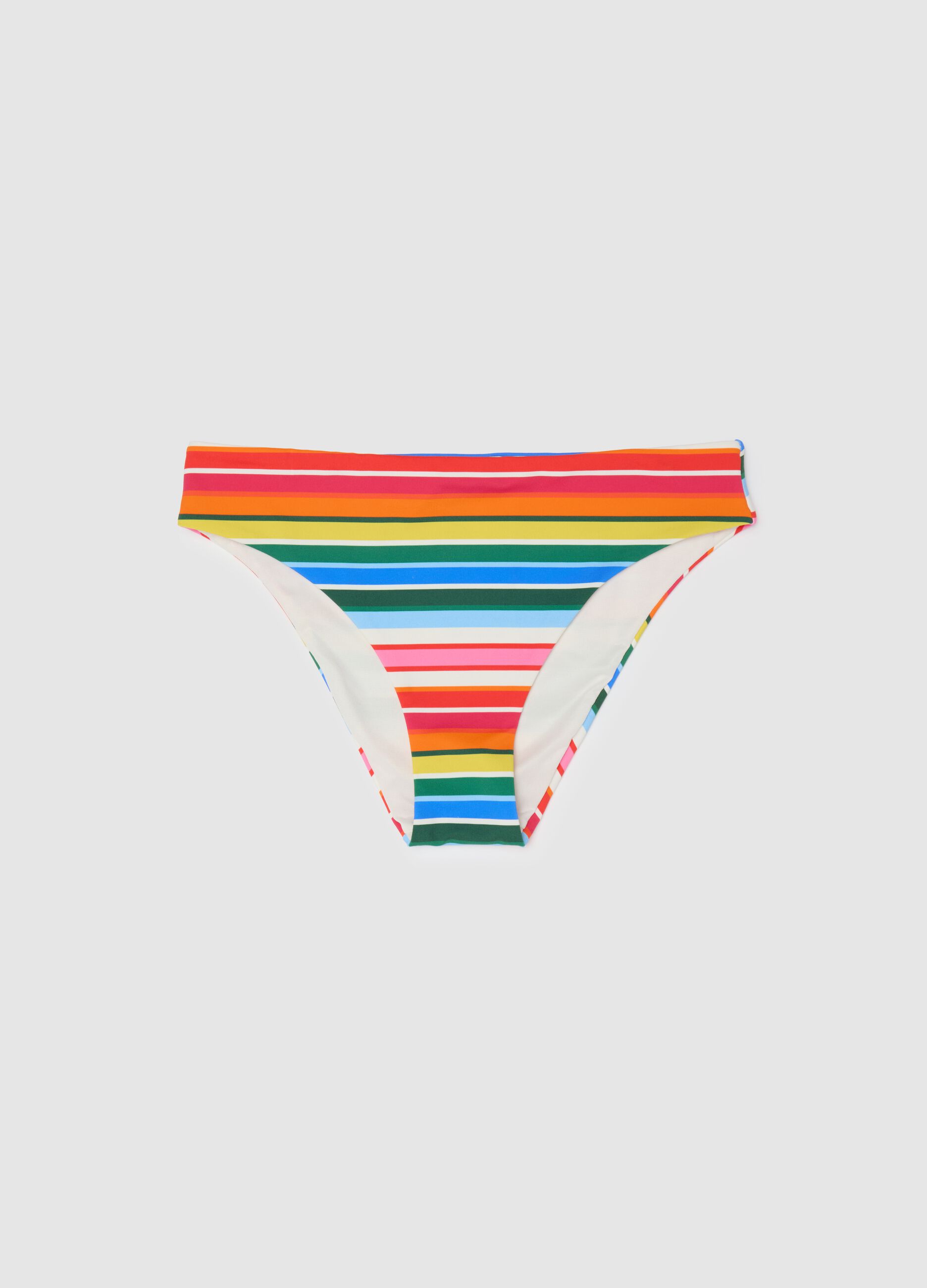 Women’s briefs in multicoloured stretch fabric with elasticated waist