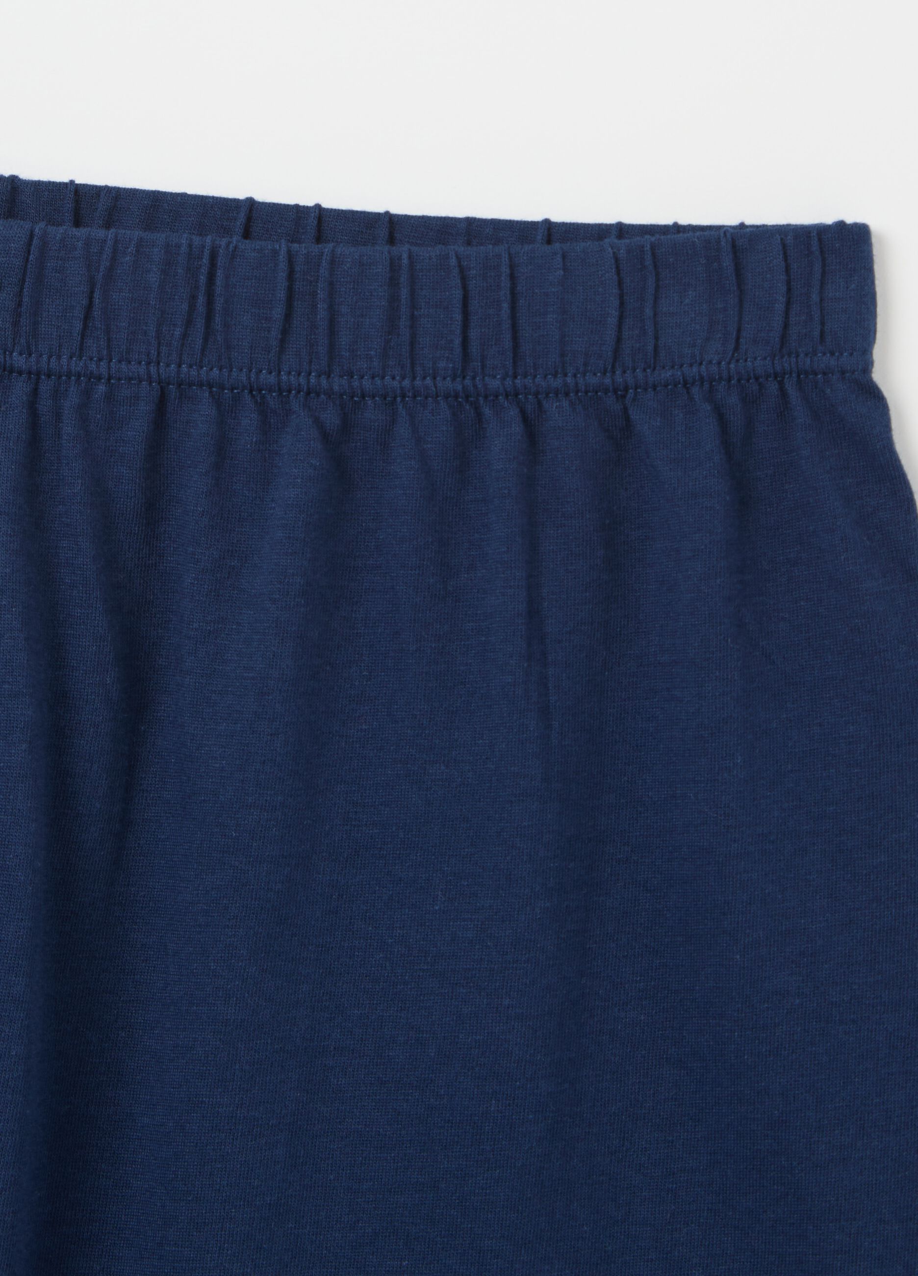 Light blue jersey pyjamas with lettering print