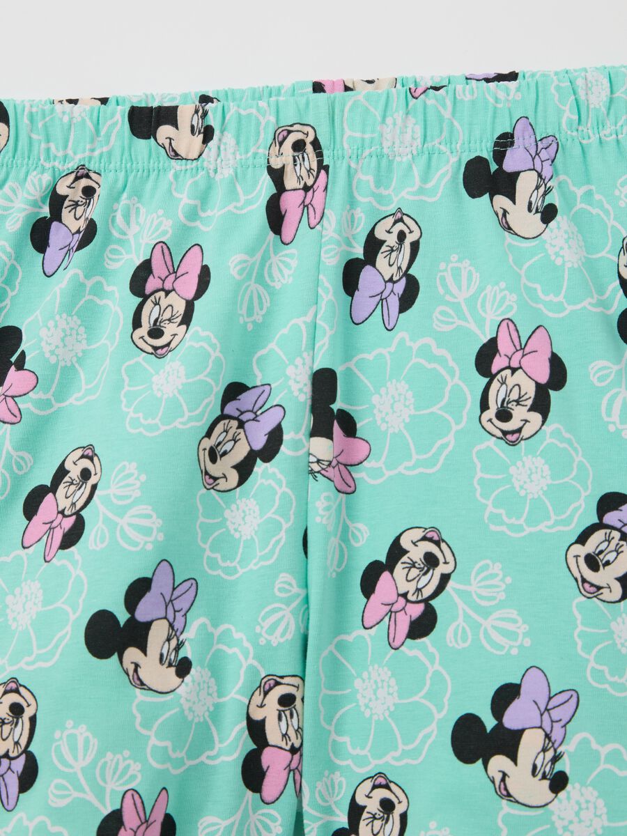 White and green cotton pyjamas with Minnie Mouse print_3