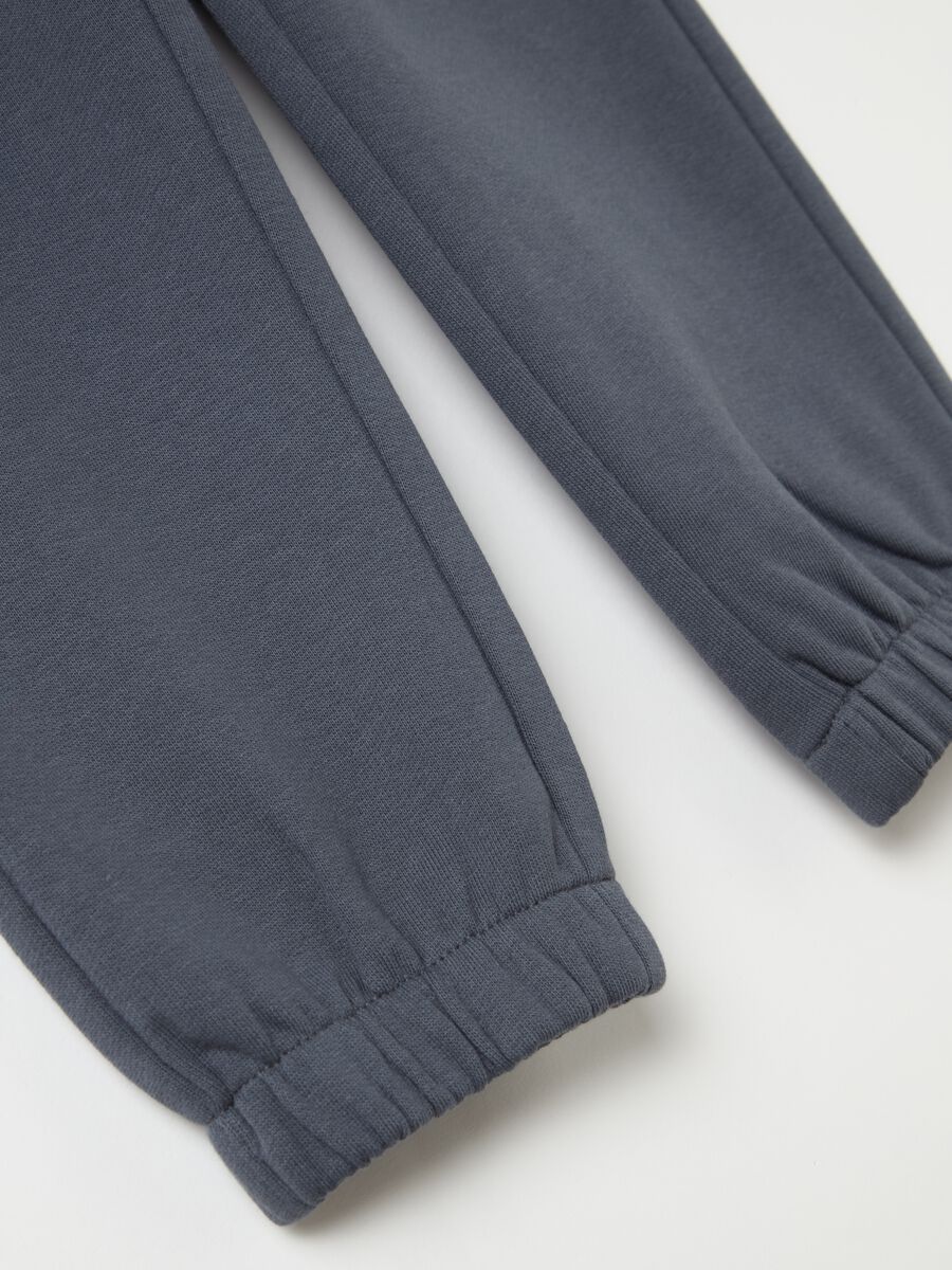 Joggers with elasticated trims and star print_3
