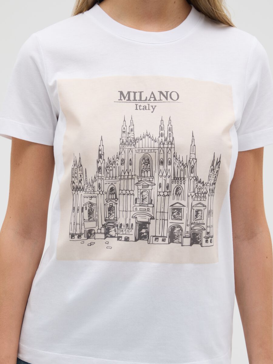 Women's pure cotton white T-shirt regular fit_3