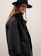 Oversized black jacket with buttons_0