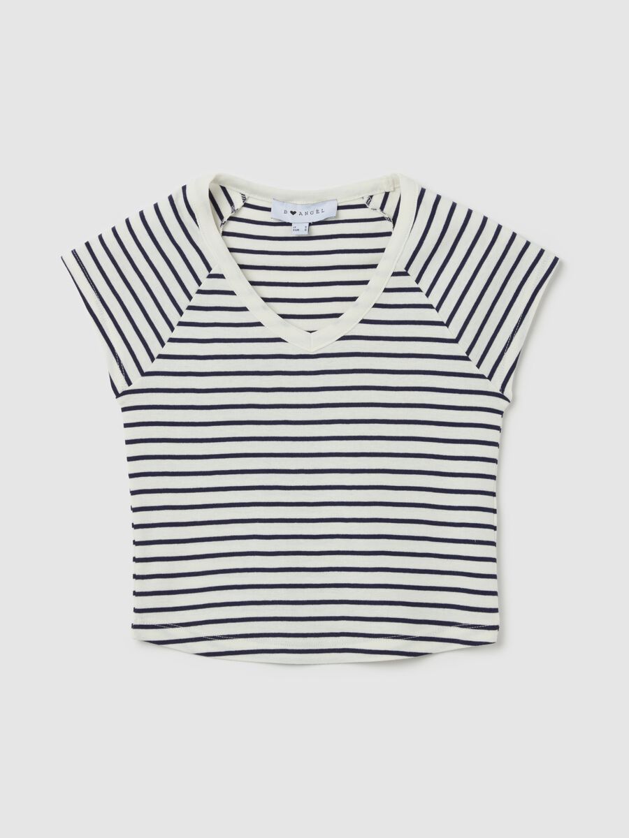 T-shirt with V neck and raglan sleeves_4