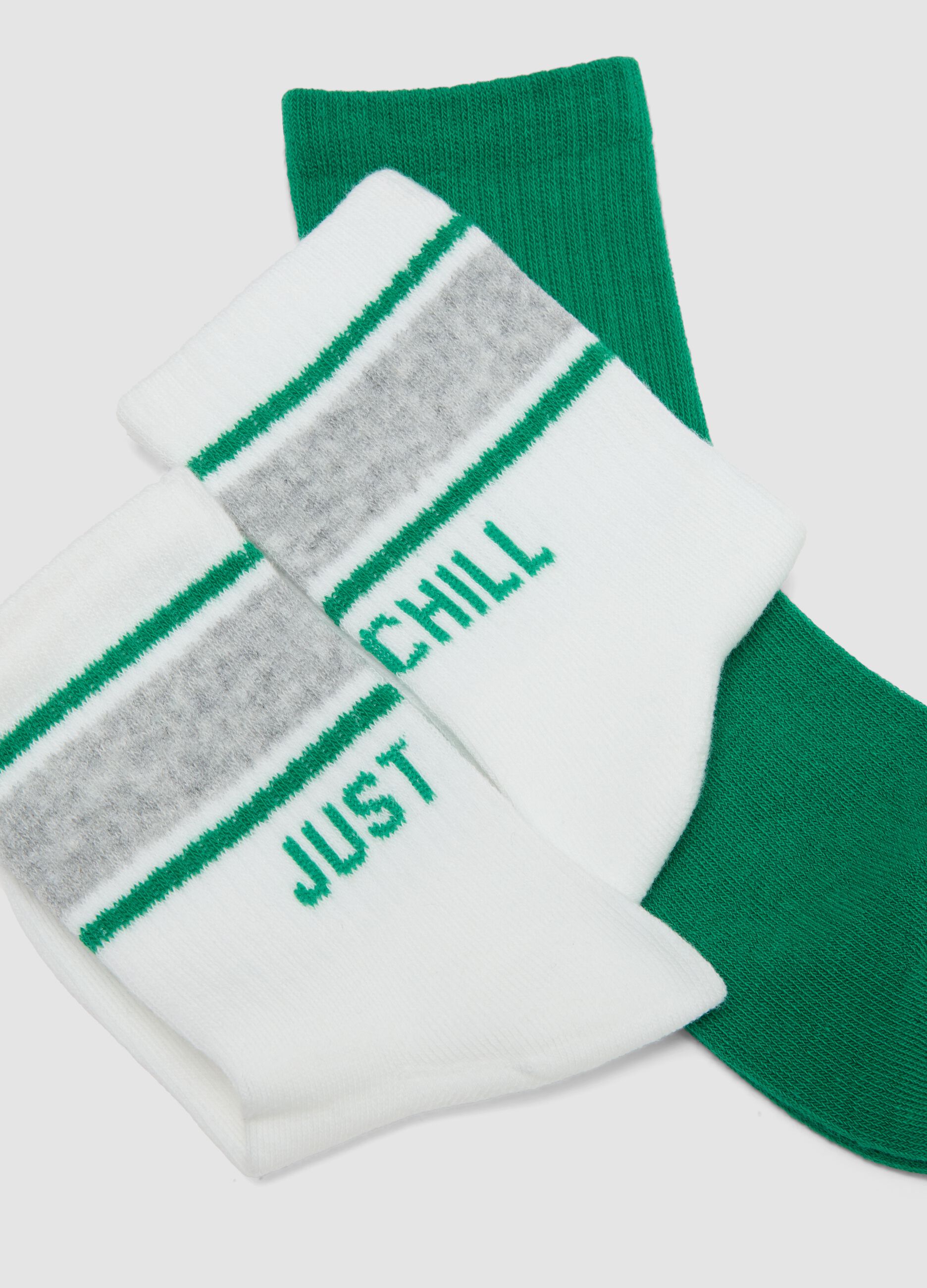 Kids&rsquo; multicolour stretch cotton-blend ankle socks 3-pack