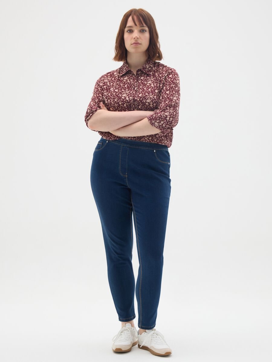 Skinny Fit Blue Denim Jeans_0