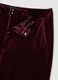 Red Velvet Flare Fit Trousers_1