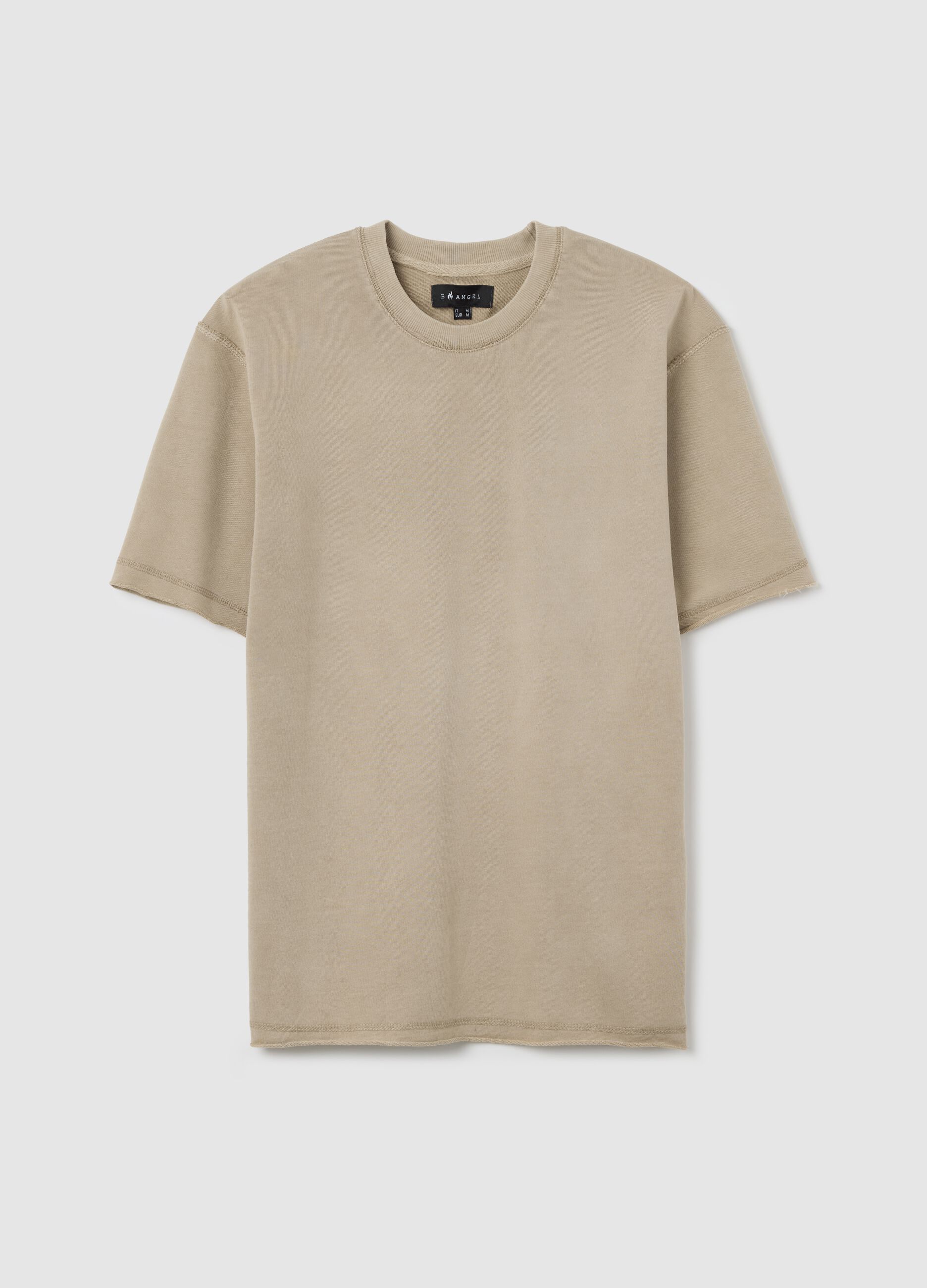 Beige cotton t-shirt