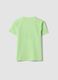 Kids&rsquo; green pure cotton T-shirt with oversized fit_1