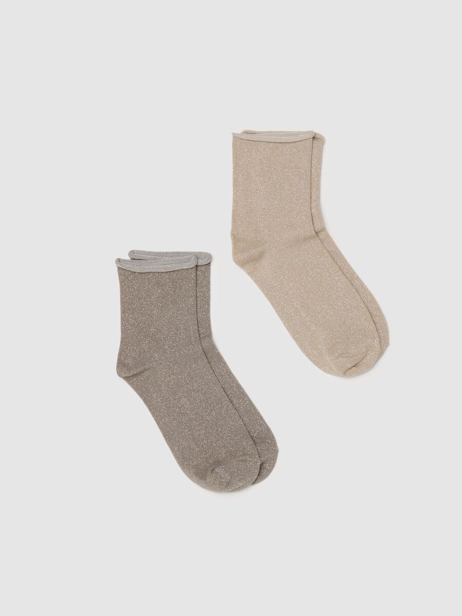 Bipack calze corte in lurex_0