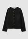 Black regular fit jacket with buttons and pockets_4