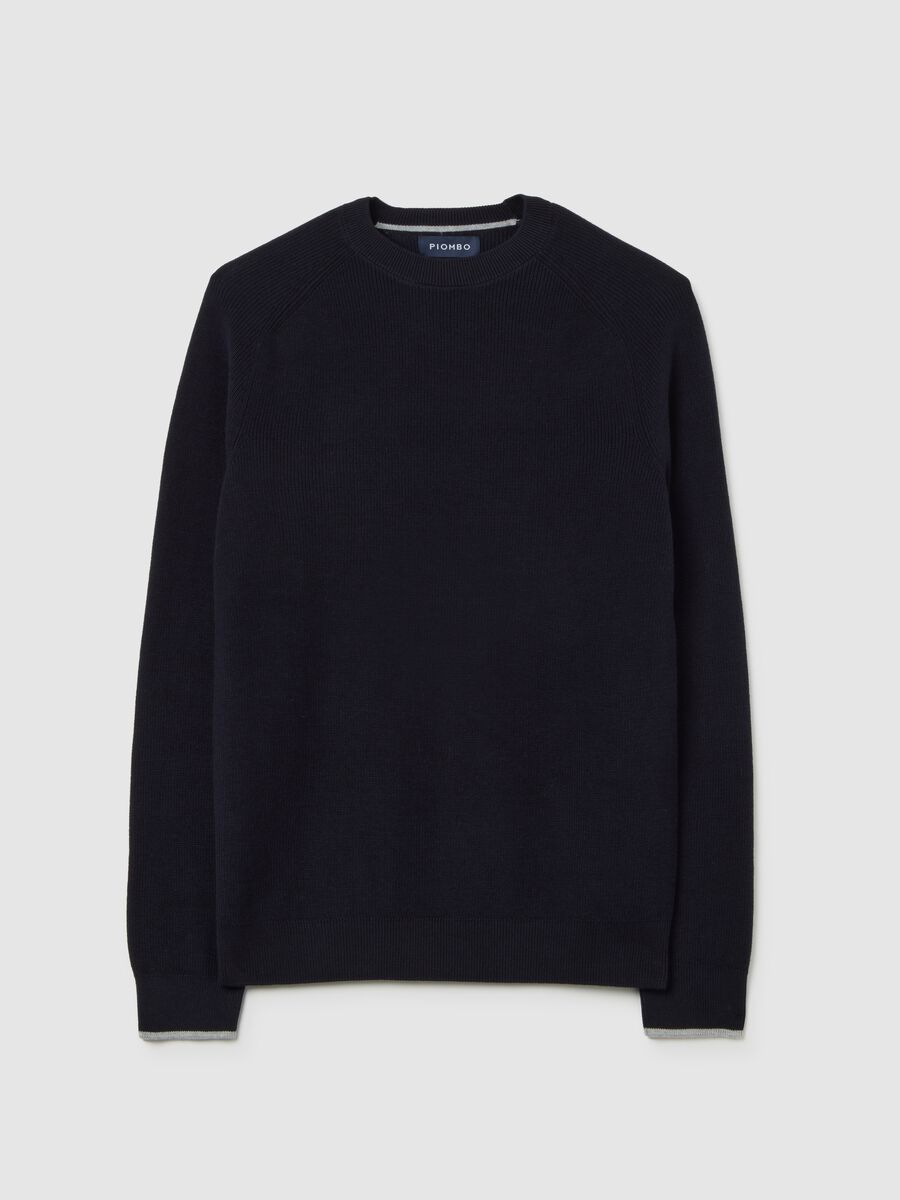 Black Cotton Pullover_0