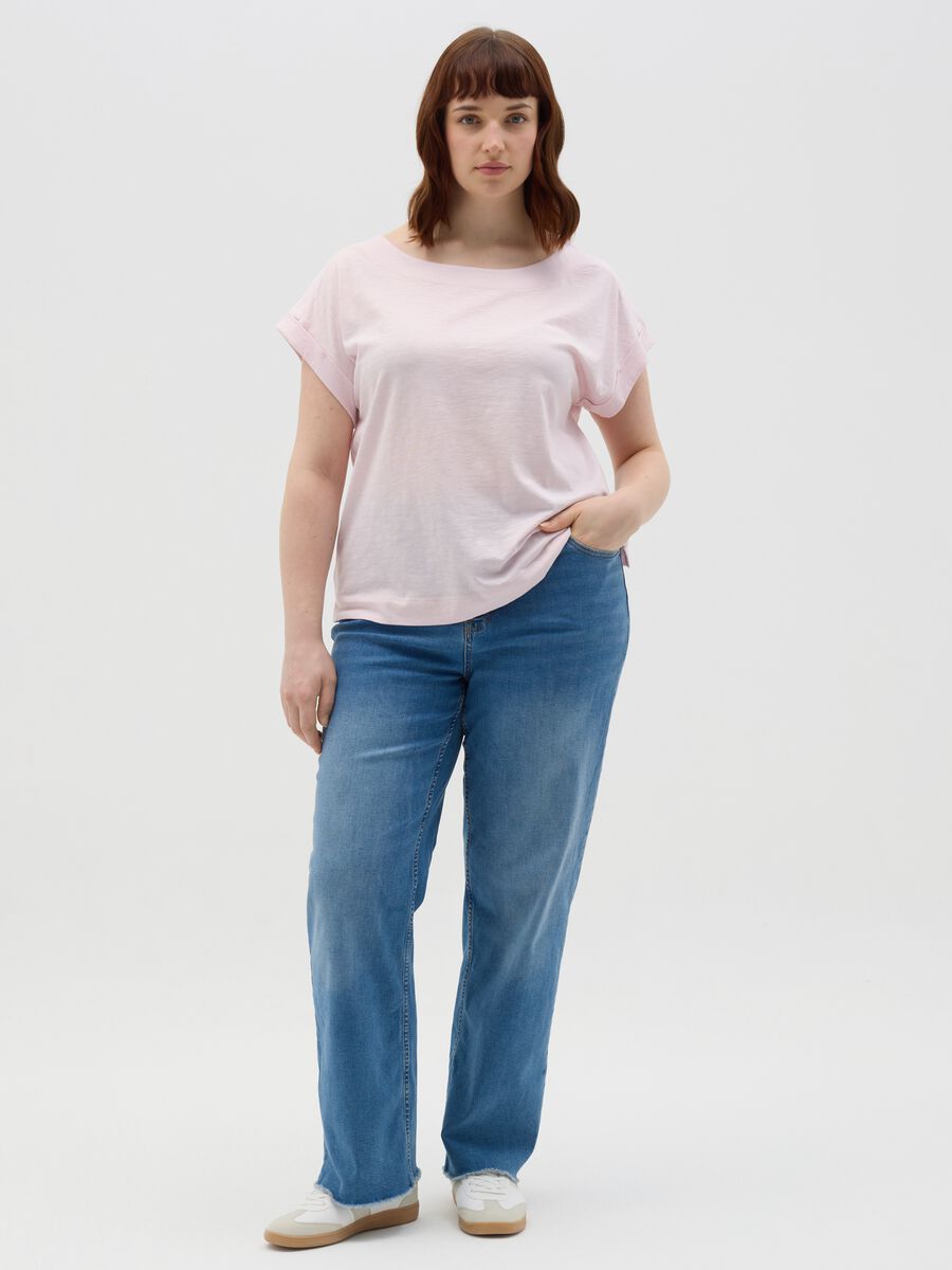 Curvy T-shirt in slub jersey_5
