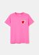 T-shirt with heart print_4