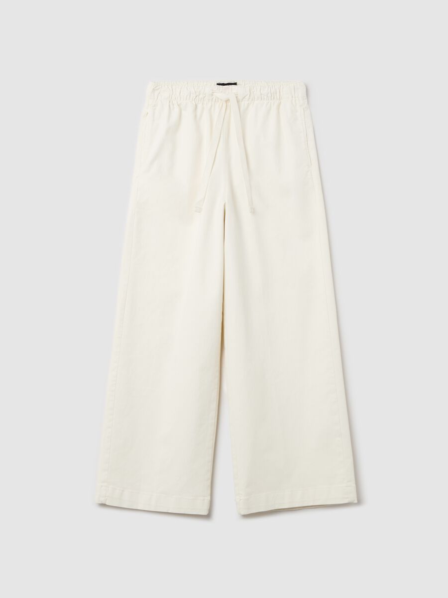 Wide-leg trousers in stretch cotton_4